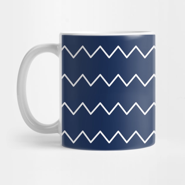 White and Navy Nautical Pattern by speckled